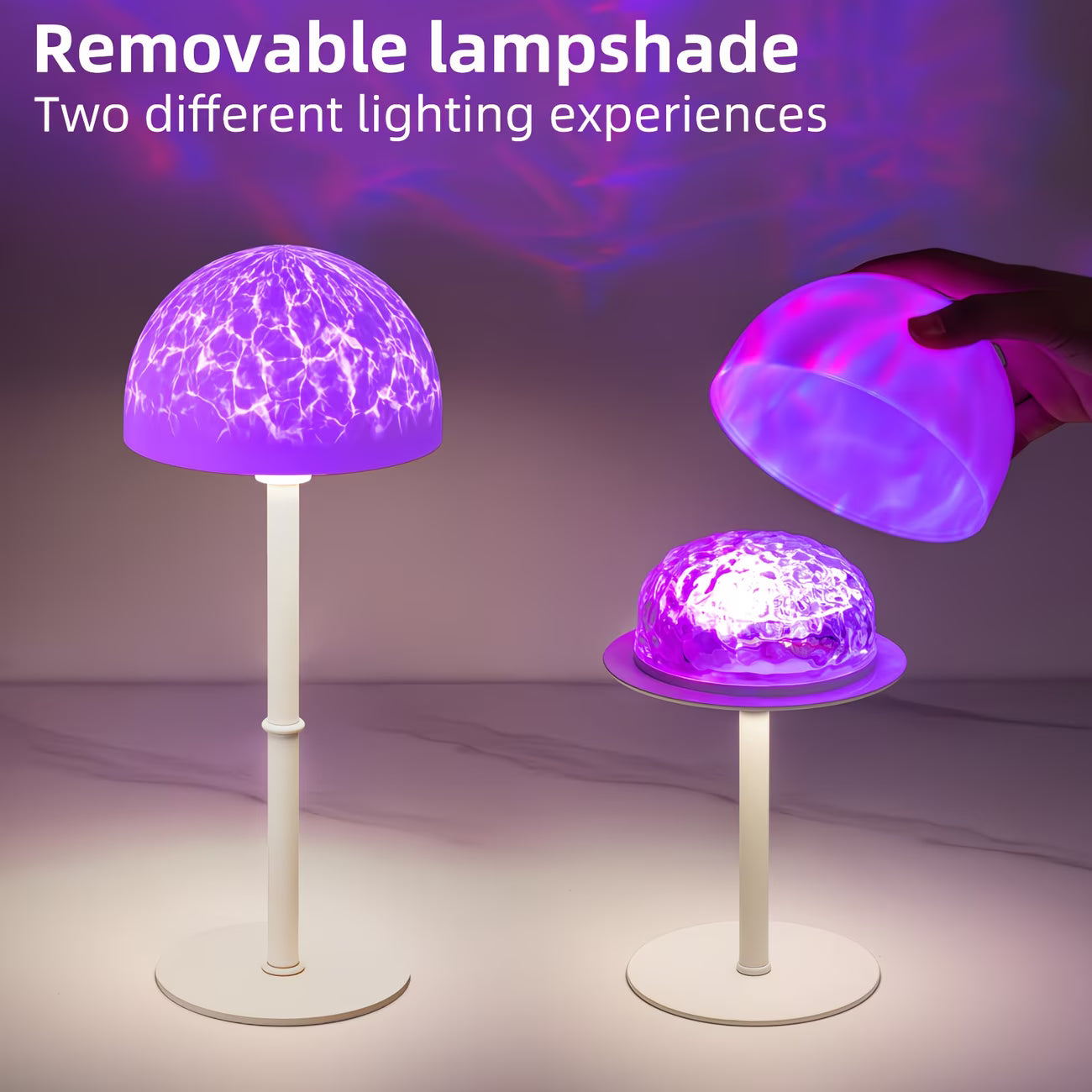 OceanGlow™ Shower Lamp – RGB Water Ripple Ambient Light