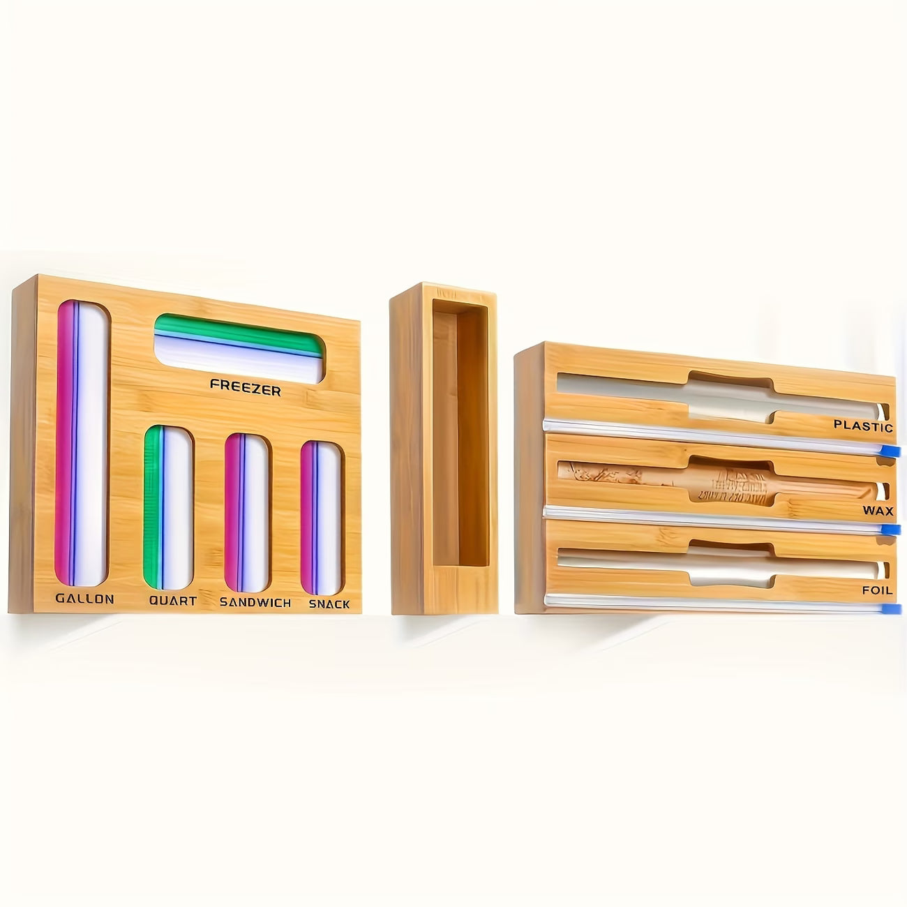 9-in-1 Bamboo Drawer Organizer – (Save Time & Space)