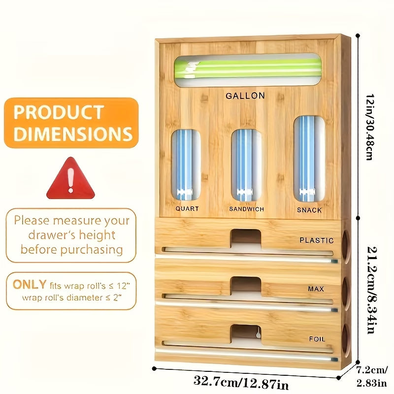 9-in-1 Bamboo Drawer Organizer – (Save Time & Space)