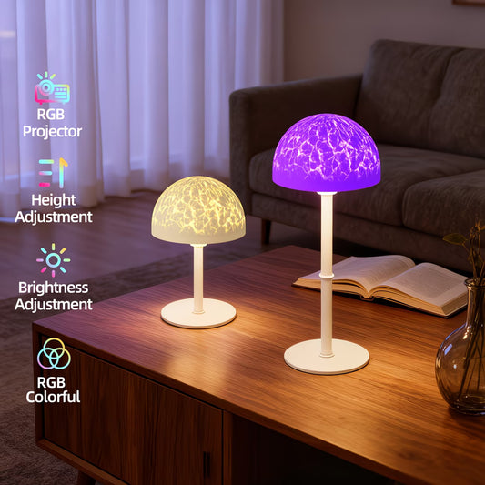 OceanGlow™ Shower Lamp – RGB Water Ripple Ambient Light