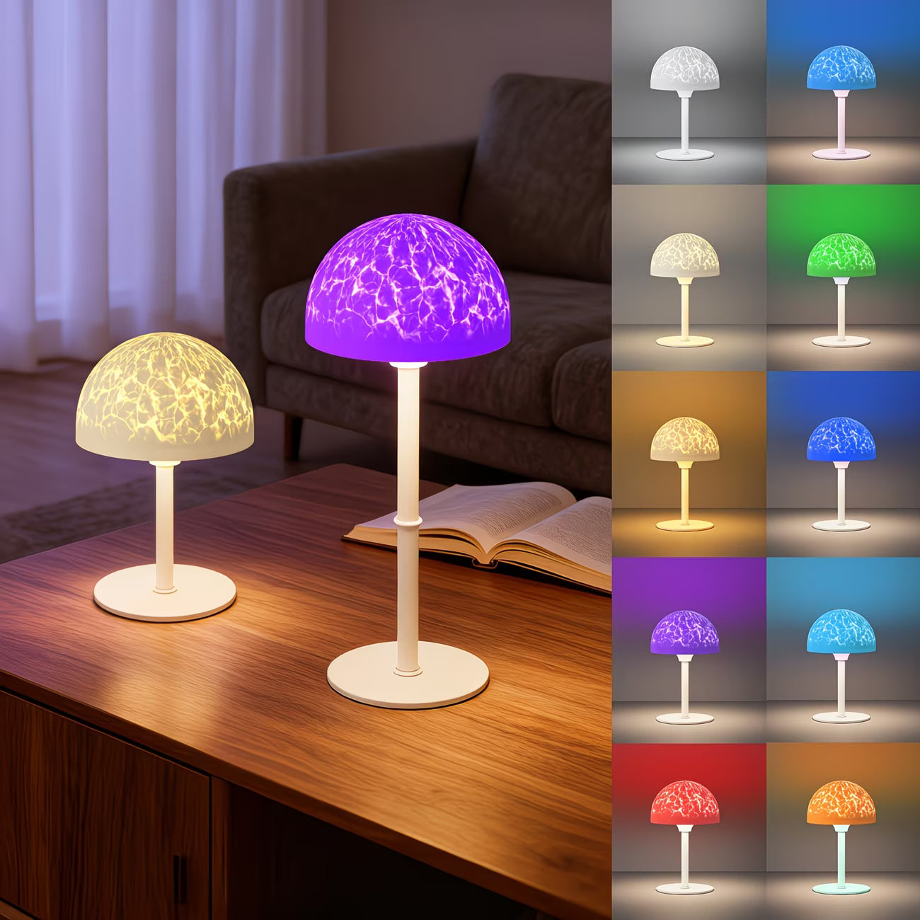OceanGlow™ Shower Lamp – RGB Water Ripple Ambient Light