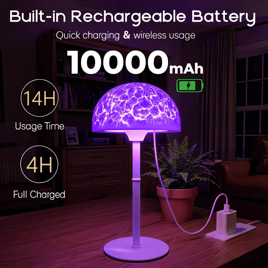 OceanGlow™ Shower Lamp – RGB Water Ripple Ambient Light