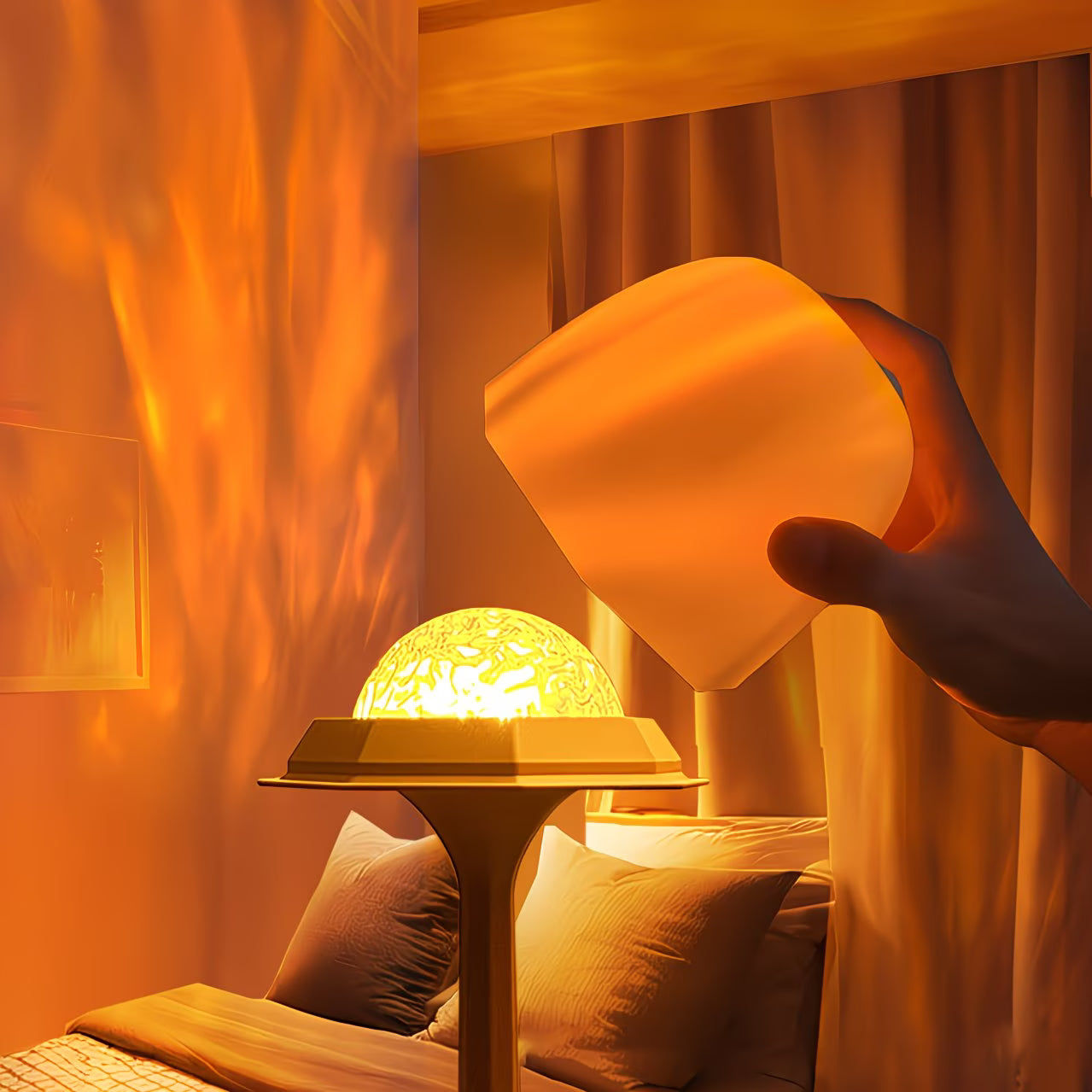 Lunara™ Lamp – 16 Color Mood & Ripple Light